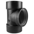 Pinpoint Charlotte Pipe & Foundry ABS004450600HA 1.5 in. Cleanout Tee Black PI150890